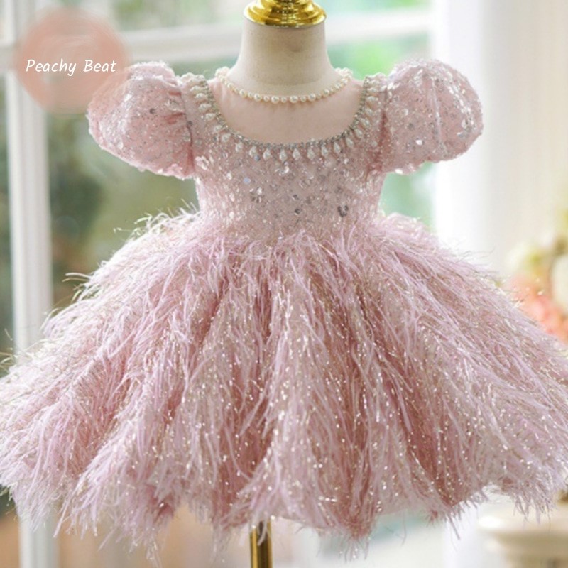 Baby Clothing Girls - Fashion Baby Girl Princess Sequins Feather