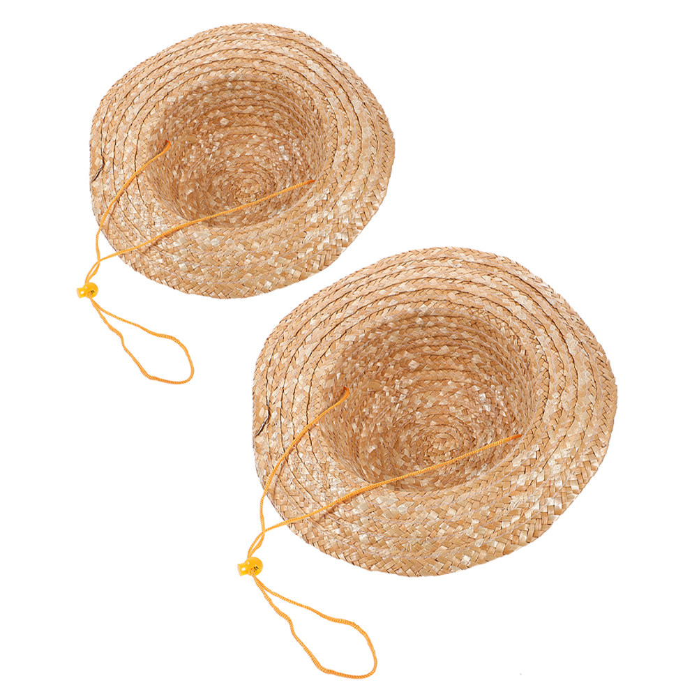 2Pcs Kids Straw Hat Natural Co - đánh giá và giá Sun Hat Wide Brim