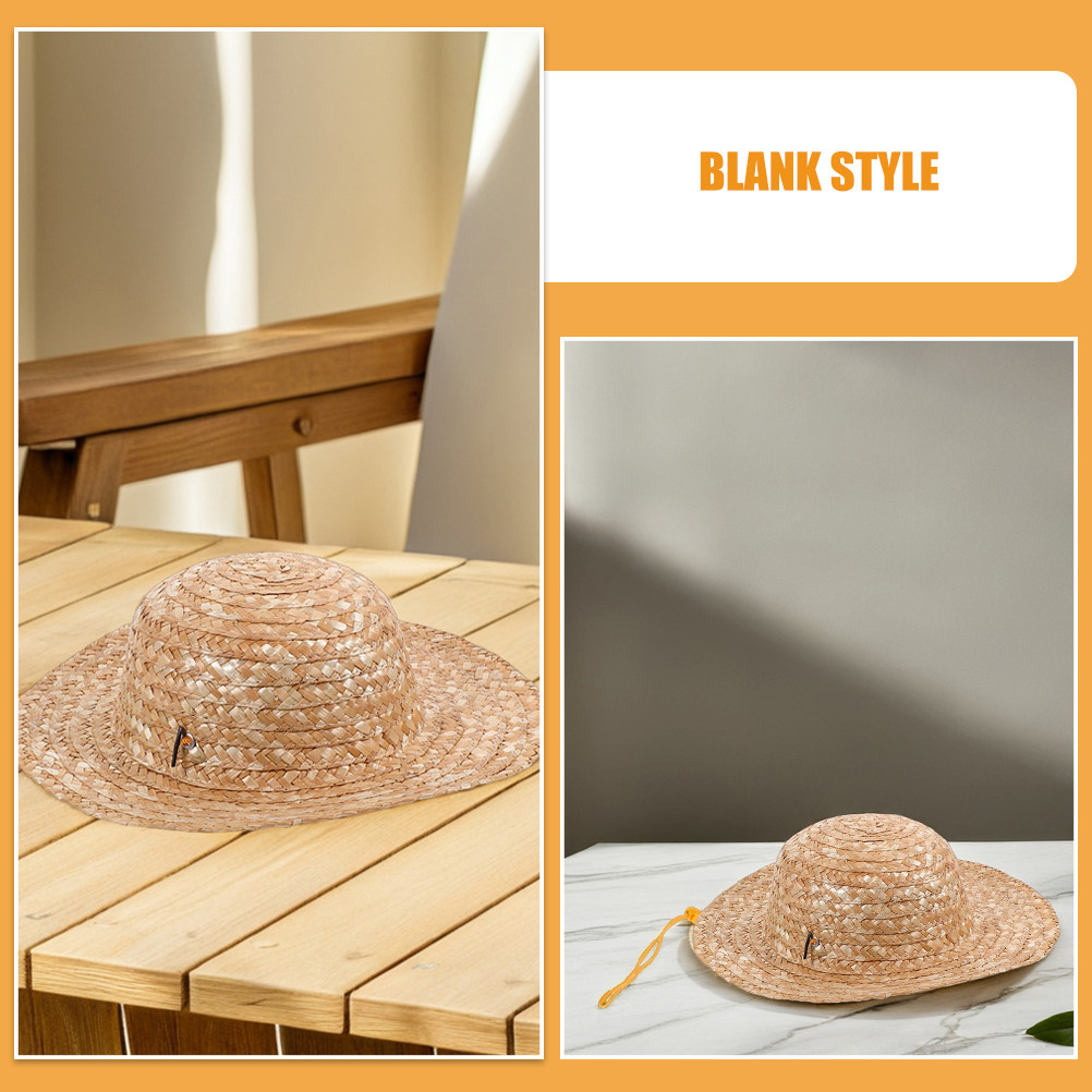 2Pcs Kids Straw Hat Natural Co - đánh giá và giá Sun Hat Wide Brim
